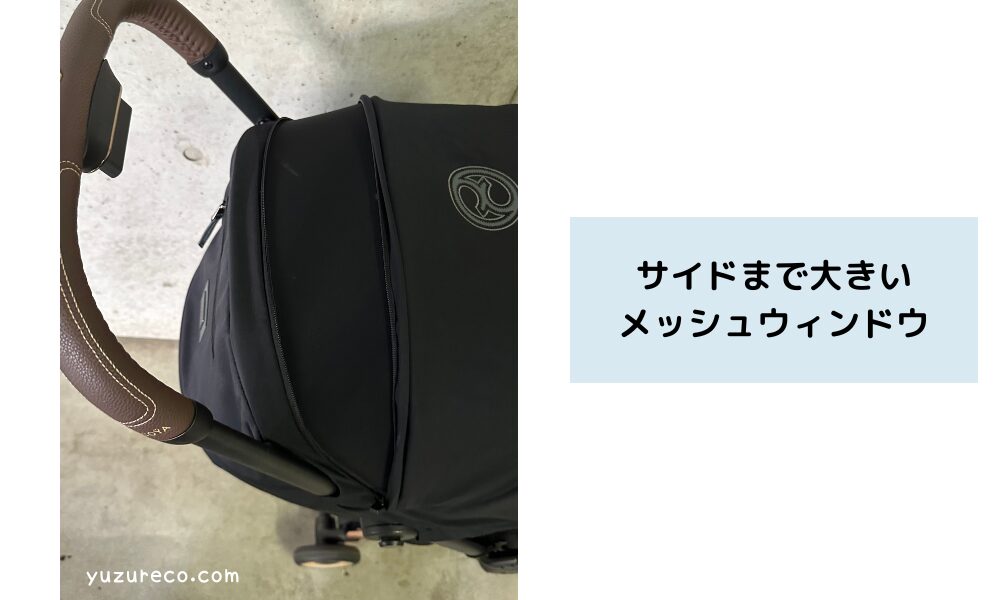 サイベックスコヤ メッシュウィンドウ サイドから
