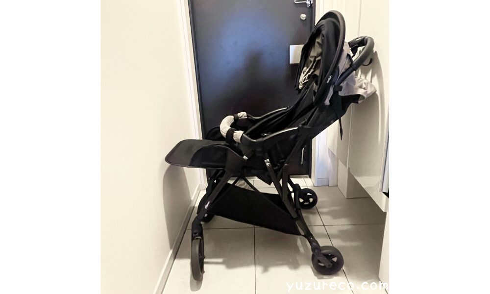 ピジョンビングルBB4 後付けレッグレスト 横から見た写真