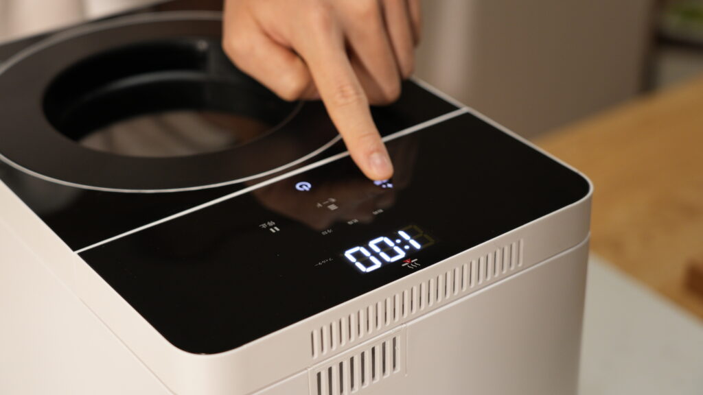 Natridy生ごみ処理機清掃モードの写真